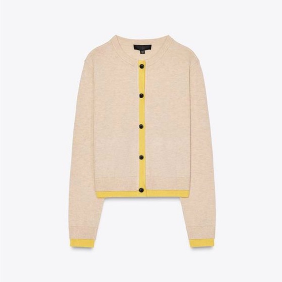 Zara Stylish Beige and Yellow/Beige Women's cardigan 💛🤎 - Picture 2 of 7